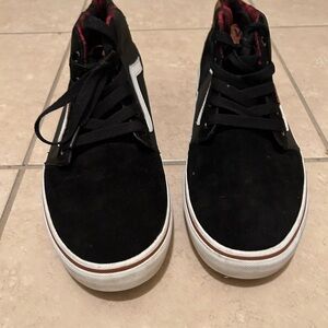 Vans Black and White High-Top Sneakers